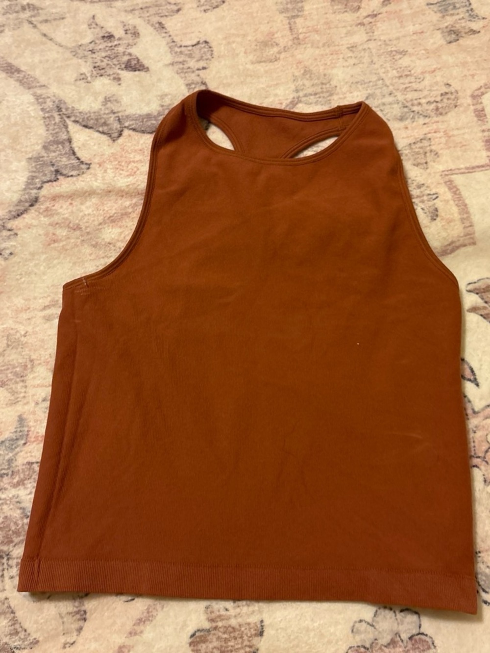Free People Intimately Ribbed Racerback Tank - Rust Brown - Picture 2 of 2